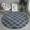 Goma para el pelo de seda teñida tie-dye Alfombra redonda para sala de estar Manta para mesita de noche de dormitorio Cesta colgante Silla de computadora Felpudo para el suelo Tocador Vestidor Felpudo para el pie