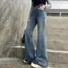 Ropa para Niños Niñas Primavera y Otoño Jeans 2026 Nuevo Otoño Niñas Grandes Elegantes Jeans de Campana con Strass Hot-Fix Tendencia