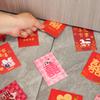Luomei Móveis para Casa 50 Mini Envelopes Vermelhos para Bloqueio de Porta de Casamento, Sacos Criativos de Envelope Vermelho para Bloqueio de Porta de Casamento, Envelopes de Dinheiro da Sorte