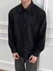 Camisa de Manga Larga Bordada para Hombre con Diseño Estilo Japonés, Nueva Marca de Moda 2026, Estilo de Hong Kong, Tacto de Alta Gama, Camisa Casual Holgada