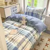 Juego de Ropa de Cama de Algodón Puro de Tres Piezas para Dormitorios Universitarios, Nuevo Modelo 2026, Juego para Cama Individual/Doble, Juego de Cuatro Piezas, Lavable a Máquina