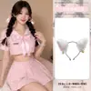 Lencería sexy y linda Huaqinghai, conjunto de dos piezas para estudiante, falda plisada bidimensional, uniforme estilo universitario A867