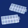 Caixa Plástica Transparente com Compartimentos Fixos para Brinquedos DIY, Armazenamento de Miçangas e Organização de Joias, Caixa de Armazenamento Anti-Mistura