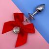 Elegante Plug Anal de Sino com Sino Divertido Suprimentos para Homens e Mulheres Adultos Disponível Sala dos Fundos Expansor Anal com Contas de Metal