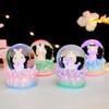 Dreamy Mundo Subaquático bonito Mini Bola de Cristal Desktop Pequenos Objetos Ornamentos de presente de aniversário para meninas