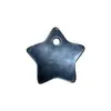 Botão de Concha Estrela de Cinco Pontas Pérola Negra Natural Furo Único Botão de Concha Pérola Negra de Quatro Furos para Camisas e Malhas Botão de Concha