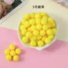 Bolas de Pelo de Color Mixto Paquete Pequeño Poliéster Alta Elasticidad Bolas de Pelo Pequeñas DIY Educativo para Niños Pintura de Bolas de Pelo Macarrones Coloridos