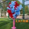 Novo Corredor de Casamento com Neve Artificial Adereços Decoração de Fundo para Casamento Árvore de Flor de Cerejeira Corredor de Casamento com Flor de Cerejeira de Ferro Forjado Enfeites de Casa