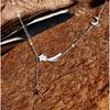 Nuevo collar con borlas de estrella, diseño versátil de nicho, cadena de clavícula, pequeño, fresco, simple, temperamento, estilo dulce, joyería
