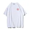 Camiseta de Verano Holgada de Algodón Puro Talla Grande con Estampado de Letras Manga Corta Estilo Coreano Ins