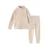 Conjunto de ropa interior térmica para niños, que incluye capas base térmicas de seda y lana, camisetas interiores de cuello alto y pantalones térmicos engrosados, tanto para niños como para niñas.