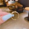 Anillo de estrella de cinco puntas con circonita engastada en cobre para mujer, anillo abierto de moda para nicho, elegante y distintivo anillo para el dedo índice de celebridades de Internet.