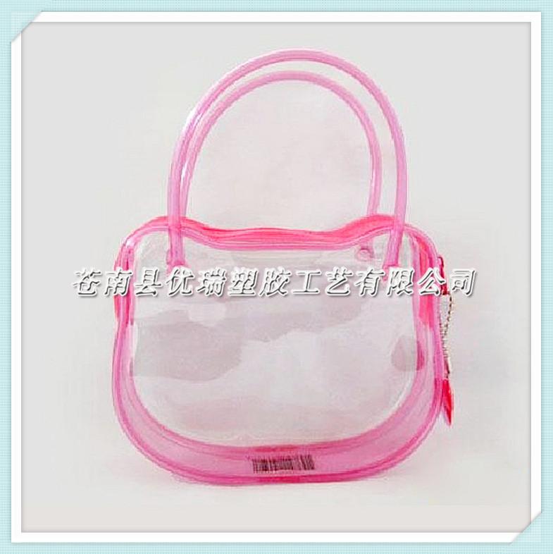 PVC透明袋子 PVC化妆品袋 PVC手提袋 14 11 3