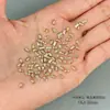 Joyería para Uñas Color Champagne Brillante Circonia Mini Pequeños Planos Fondo Diamante Mezclado Forma Especial Marquise Joyería de Diamante para Uñas Venta al por Mayor