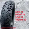 Neumático de vacío para vehículo eléctrico 3.00-10 neumático de vacío de alambre de acero antideslizante scooter 350-10 90/90-12 neumático de vacío