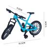 Mini bicicleta de aleación de simulación, bicicleta de montaña, modelo de bicicleta de dedo, juguetes creativos de ciencia y educación, adornos de regalo, transfronterizo