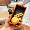 Colgante de peluche tejido a crochet cosas buenas suceden lana tejida a mano Caqui bueno Caqui suceden llavero para bolso accesorios pequeños