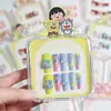 Unhas Usáveis Desenho Animado Infantil Estilo Ano Novo 2025 Manicure Curta para Meninas Doce Estilo Estudante Fofo Peças de Unhas Usáveis