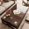 Nuevo mantel individual para mesa de centro estilo chino, impermeable y resistente al aceite, con un toque de lujo ligero y alta gama, hecho de vidrio suave transparente, modelo nuevo para mesa de centro de sala de estar
