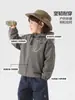 Chaqueta impermeable para niños estilo europeo derecho, forrada de polar y engrosada para invierno, ropa nueva para niños, atuendo de invierno para niños y bebés