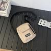 Bolso de hombro informal estilo Hong Kong para hombre, moderno y moderno, pequeño bolso cuadrado para estudiante, estilo mensajero retro de estilo de trabajo para mujer.