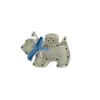 Presilha de Cabelo Laço de Cachorro com Bolinhas para Mulheres, Simples Design Vazado Presilha de Tubarão, Acessório de Cabelo de Cachorro Desenho Animado Fofo, Acessório de Cabeça da Moda
