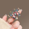 Broche de Mariposa Esmaltado de Alta Gama Atmósfera de Mujer de Alta Gama Lujo Broche para Abrigo Cheongsam Abrigo Pin Elegante