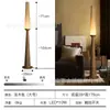 Nova luminária de piso estilo vintage para sala de estar ao lado do sofá, com design estético da Dinastia Song, madeira maciça artística, luminária de quarto com ambiente de alta qualidade