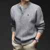 Marca de Moda Peso Pesado - Nuevo Estilo Minimalista de Primavera Chaqueta Cardigan Suéter Unisex Casual Popular Cardigan de Punto