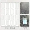 Nuevas pegatinas de arte para uñas huecas estilo francés, tiras adhesivas de encaje transparentes, plantillas pintadas en aerosol, tiras adhesivas, pegatinas de decoración para uñas