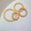 Anel amarelo frontal totalmente transparente flor de café acessórios de resina atacado direto da fábrica em estoque círculo de fivela para maiô