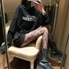 Medias de Rejilla Blancas Sexys con Lazo para Mujer, Estilo Puro Deseo, Novedad Primavera y Otoño 2022, Medias de Rejilla Populares Antidesgarros con Diseño de Media Luna