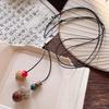 Novo colar chinês antigo zen longo com borla de lã, versátil, elegante, estilo étnico, corrente de clavícula, corrente de pescoço de celebridade cibernética