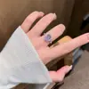 [Mar de Estrellas] Cadena para Clavícula de Plata de Ley S925 Collar del Espacio Profundo de Amatista Natural Anillo de Lujo Ligero de Alta Gama para Mujer