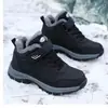 Sapatos Masculinos Novo Estilo Sapatos de Algodão Outdoor Quentes com Solado Grosso Botas de Neve Forradas com Lã Espessadas Sapatos Casuais Masculinos Tênis