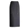 Elegante Falda Midi Bodycon de Lana para Mujer Otoño Invierno 2026 Nueva Falda de Cintura Alta Adelgazante de Longitud Media Falda Recta Versátil de Temperamento