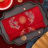Tecido Brocado de Alta Qualidade Palavra de Bênção Saco Envelope Vermelho Casamento Envelope Vermelho Casamento Cerimônia do Chá Tecido Especial 10.000 Yuan Envelope Vermelho Grande