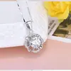 Collar Corea del Sur cadena corta clavícula circón flor de hibisco Yongsheng collar de trébol incrustado con diamantes joyería al por mayor