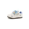 Tenis para niña 2026 con velcro, bordado de caricaturas, cordones a cuadros, suela suave, antideslizantes, zapatos casuales blancos para primavera y otoño, versátiles