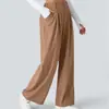 Em estoque Amazon Europa América Comércio Exterior Transfronteiriço Calça de Drapê Cintura Alta Perna Larga Solta Versátil Casual Solta Longa Feminina