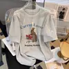 Camiseta de Manga Corta de Algodón Puro para Mujer 2026 Estilo Coreano Holgada Talla Grande Camiseta Casual Versátil para Mujer Top Camiseta de Algodón de Bambú para Mujer