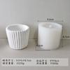 Jiahimei Yeso Suculenta Maceta Molde de Silicona DIY Yeso Pegamento Jarrón Candelabro Adorno Herramienta de Pulido
