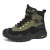 Sapatos Masculinos de Tamanho Grande para Uso Externo Antiderrapantes Resistentes ao Desgaste para Caminhada Casuais Modernos Sapatos Esportivos de Cano Alto com Solado Espesso para Outono/Inverno Masculino