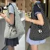 Estilo Ins Estilo Coreano Nuevo Lunares Casual Hombro Cruzado Bolsa de Compras Estudiante Clase Viaje Diario Bolsa Tote