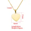 Collar de Corazón de Espejo de Moda Venta Caliente Personalizado Corazón de Durazno Collar de Pareja 00180 Colgante de Acero Inoxidable para Mejores Amigos