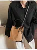 Bolso Cruzado Retro Casual Transfronterizo Tipo Cubo para Mujer 2026 Primavera Nuevo Elegante Bolso de Hombro Cruzado de Lujo Ligero