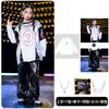 Ropa de Moda Infantil Hip-Hop Ropa de Calle Frita hiphop Niños y Niñas Ropa de Actuación de Año Nuevo Tambor Infantil Ropa de Moda Holgada Hip-Hop