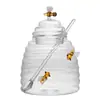 Açucareiro de Vidro Borossilicato com Colher e Tampa Linda Abelha 500ml - Lyor