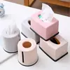 Caja de Pañuelos de Plástico Estilo Europeo Creativa para Sala de Estar Hogar Simple Linda Servilleta Restaurante Soporte para Papel Higiénico