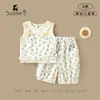 Conjunto para Niña 2026 Nuevas Llegadas de Verano Ropa para Bebé Niño Pequeño Niños Chaleco sin Mangas Camisola Floral Pantalones Jogger para Bebé Niña